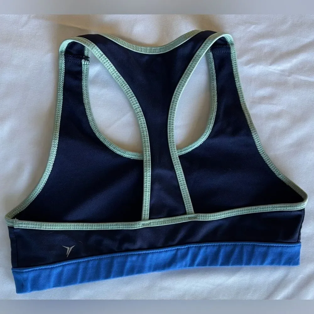 Old Navy Active Go Dry Sports Bra Girls Sz Large 10-12 Blue